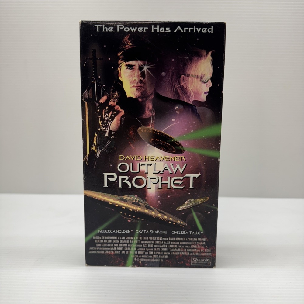 EXTREMELY RARE Outlaw Prophet VHS - David Heavener Indie Sci-Fi Action